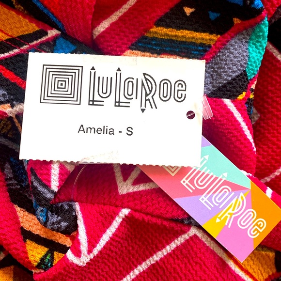 LuLaRoe “AMELIA” MIDI DRESS SIZE SMALL 🌟NWT🌟 - Picture 4 of 16